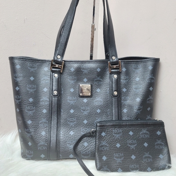 MCM Handbags - 100% Authentic MCM black shopper tote set